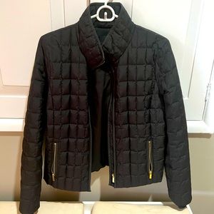 Black quilted JCrew jacket
